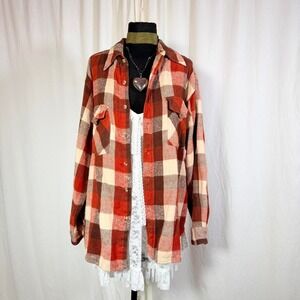 Size L Summit Plaid Flannel Shirt Jacket